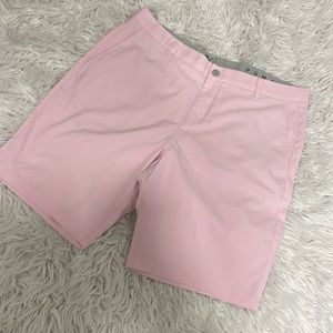 Pink Puma men’s golf shorts